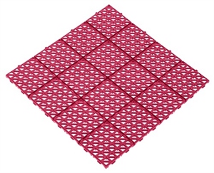 Универсальная решетка Альта-Профиль, 333х333х10 мм, цвет розовый