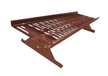 Переходной мостик Металл Профиль 1,25 м с креплениями для металлочерепицы и мягкой битумной кровли, цвет Ral 8017 (шоколад)
