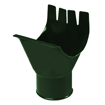 Воронка выпускная D150 Металл Профиль Foramina (Престиж), цвет зеленый (RAL 6005)