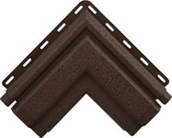 Угол наличника Модерн Альта-Декор, 320х320 мм, коричневый