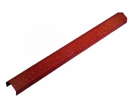 Конек ребровый Метротайл (Metrotile), цвет красный, 1355 мм