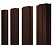 Штакетник металлический Grand Line (Гранд Лайн), П-образный, PE двс 0.45, цвет RAL 8017 (коричневый)