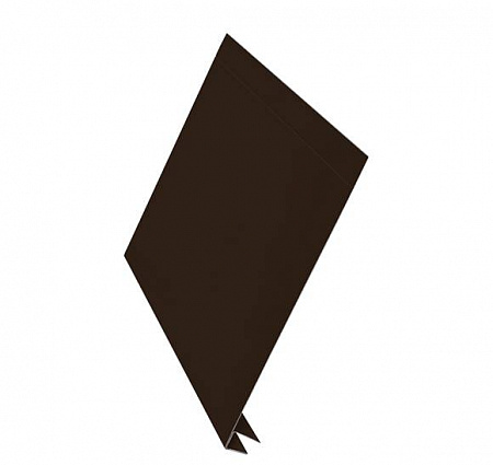 J-фаска AQUASYSTEM (АКВАСИСТЕМ), сталь 0.45, PE Zn 275, 200х2000 мм, цвет RR 32 (темно-коричневый)