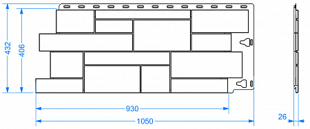 Фасадные панели Docke STANDARD Сланец, 930х406 мм, валь-гардена