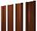 Штакетник металлический Grand Line (Гранд Лайн), М-образный, Satin 0.5, цвет RAL 8004 (терракотовый)
