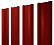 Штакетник металлический Grand Line (Гранд Лайн), М-образный, Satin 0.5, цвет RAL 3011 (красно-коричневый)