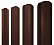 Штакетник металлический Grand Line (Гранд Лайн), М-образный фигурный, PE двс 0.45, цвет RAL 8017 (коричневый)