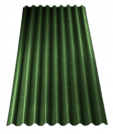 Битумный волнистый лист Ондалюкс (Ондура), цвет зеленый