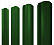 Штакетник металлический Grand Line (Гранд Лайн), М-образный фигурный, PE двс 0.45, цвет RAL 6005 (зеленый)