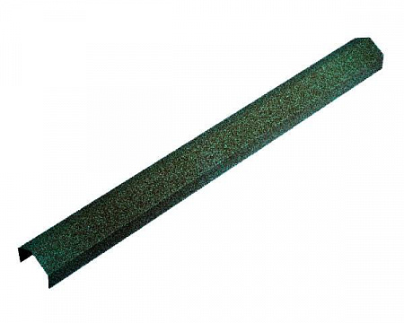 Конек ребровый Метротайл (Metrotile), цвет зеленый, 1355 мм