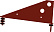 Кронштейн снегозадержателя Optima Grand Line (Гранд Лайн), цвет RAL 3009 (красный)