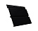 Софит металлический Квадро Брус с перфорацией Grand Line / Гранд Лайн, GreenCoat Pural Matt 0.5, цвет RR 33 черный (RAL 9005)