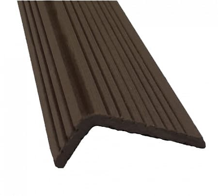 Уголок для террасной доски Экодек /DECKRON / Дарволекс, 35x70х4000 мм, цвет шоколад (светло-коричневый)