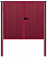 Модульное ограждение Гранд Лайн / Grand Line Estet, Pe, высота 2 м, стойка 2,5 м, цвет RAL 3005 (вишня)