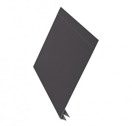 J-фаска увеличенная AQUASYSTEM (АКВАСИСТЕМ), сталь 0.5 PURAL MATT, 300х2000 мм, цвет RR 23 (маренго)