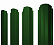 Штакетник металлический Grand Line (Гранд Лайн), П-образный фигурный, PE 0.45, цвет RAL 6002 (зеленая листва)