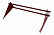 Снегозадержатель Grand Line (Гранд Лайн) Optima, трубчатый универсальный для металлочерепицы и мягкой кровли 1.0 м, цвет RAL 3005 (красный)