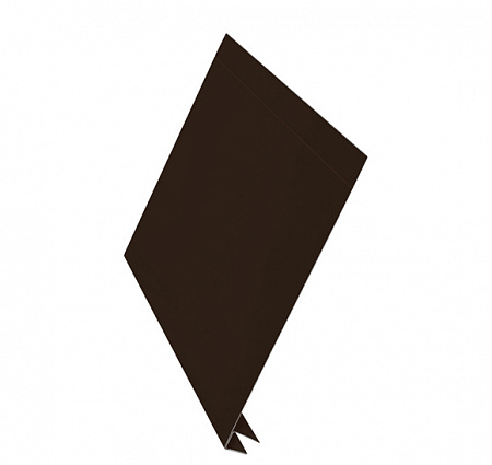 J-фаска увеличенная AQUASYSTEM (АКВАСИСТЕМ), сталь 0.5 PURAL MATT, 200х2000 мм, цвет RR 32 (темно-коричневый)
