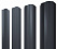 Штакетник металлический Grand Line (Гранд Лайн), М-образный фигурный, PE двс 0.45, цвет RAL 7024 (серый)