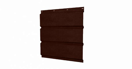 Софит металлический без перфорации Grand Line / Гранд Лайн, Print 0.45, цвет Choco Wood (Шоколадное дерево)