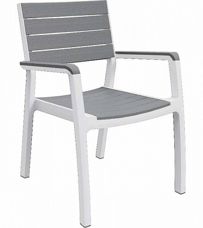 Стул Harmony armchair Keter (Кетер), цвет белый-светло-серый
