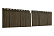 Фасадные панели Ю-Пласт Хокла S-Lock Щепа, 2000x206 мм, можжевеловый