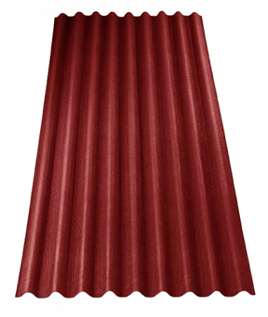 Битумный волнистый лист Ондалюкс (Ондура), цвет бордовый