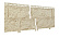 Фасадные (цокольные) панели Ю-Пласт Stone House / Стоун Хаус Камень, цвет золотистый, 3025х225 мм