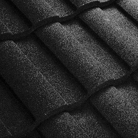 Композитная черепица Метротайл (Metrotile) серия MetroRoman, цвет черный, 1280х410 мм