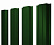 Штакетник металлический Grand Line (Гранд Лайн), П-образный, PE 0.45, цвет RAL 6002 (зеленая листва)