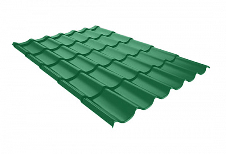 Металлочерепица Руукки Ruukki Monterrey FEB Forma 0,5 Polyester (PE), Zn 275 (зелёный) RR37