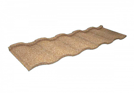 Композитная черепица Grand Line Roman, песочный раф, 415х1350 мм