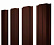 Штакетник металлический Grand Line (Гранд Лайн), П-образный, PE 0.45, цвет RR 32 (коричневый)