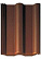 Рядовая черепица Braas (Браас), серия Франкфуртская, цвет темно-коричневый, 420х330 мм