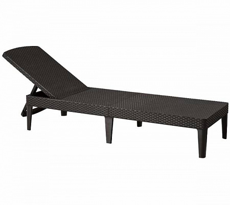 Шезлонг садовый Jaipur Sun lounger Allibert (Аллиберт), цвет коричневый