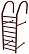 Лестница стеновая Grand Line (Гранд Лайн) 2,76 м, цвет RAL 8017 (коричневый)
