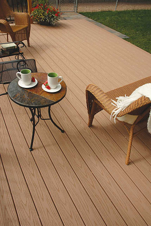 Террасная доска CM Decking Vintage ДПК (пустотелая) 4000х140х25 мм, OAK (дуб)