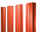 Штакетник металлический Grand Line (Гранд Лайн), П-образный, PE 0.45, цвет RAL 2004 (оранжевый)