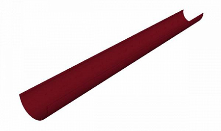 Желоб водосточный D150 мм, длина 2000 мм, Zn + порошк.покраска, цвет RAL 3005 (красное вино)