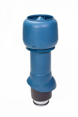 Изолированный вентиляционный выход Vilpe (Вилпе) 125/160/500 с колпаком, высотой 500 мм, синий