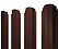 Штакетник металлический Grand Line (Гранд Лайн), П-образный фигурный, PE 0.45, цвет RAL 8017 (коричневый)