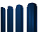 Штакетник металлический Grand Line (Гранд Лайн), П-образный фигурный, PE 0.45, цвет RAL 5005 (синий)