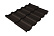 Волновой профиль Grand Line Kvinta Uno, 0,5 GreenCoat Pural BT Matt, Zn 275, RR 32 темно-коричневый (RAL 8019 серо-коричневый)