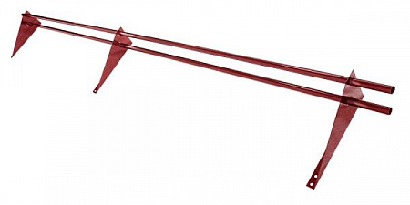 Снегозадержатель Grand Line (Гранд Лайн) Optima, трубчатый универсальный для металлочерепицы и мягкой кровли 3.0 м, цвет RAL 3011 (красный)