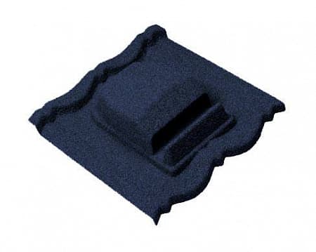 Кровельный вентилятор Метротайл (Metrotile), цвет темно-синий, 380х410 мм