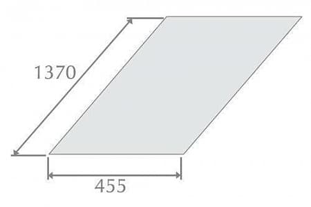 Плоский лист Метротайл (Metrotile), цвет цедар-браун, 1370х455 мм