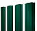 Штакетник металлический Grand Line (Гранд Лайн), П-образный, Satin 0.5, цвет RAL 6005 (зеленый)