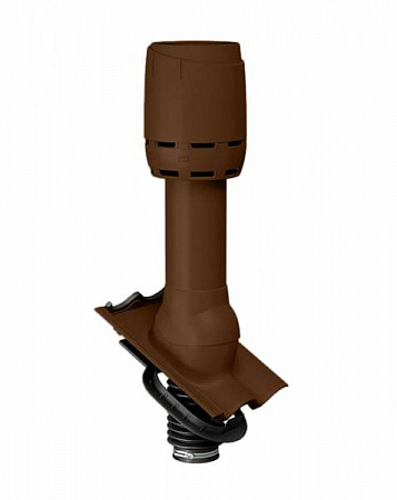 Комплект вентиляции сантехнического стояка Braas (Браас) для волновой черепицы, цвет коричневый