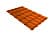 Волновой профиль Grand Line Quadro profi, 0,45 PE, Zn 100, RAL 2004 оранжевый