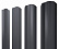 Штакетник металлический Grand Line (Гранд Лайн), М-образный фигурный, PE 0.45, цвет RAL 9006 (серый)